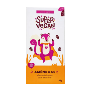 Barra de chocolate Super Vegan – Amêndoas – 95g