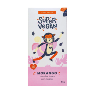 Barra de chocolate Super Vegan – Morango – 95g