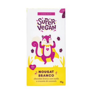 Barra de chocolate Super Vegan – Nougat branco – 95g