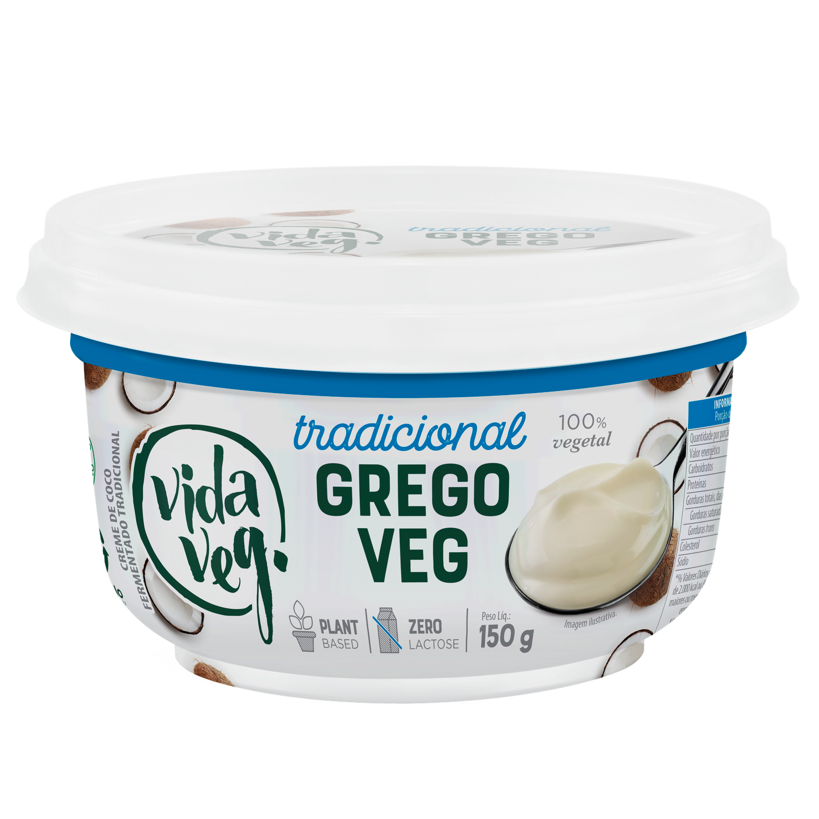 Iogurte GregoVeg Sabores Tradicional e Morango – Vida Veg – 150g